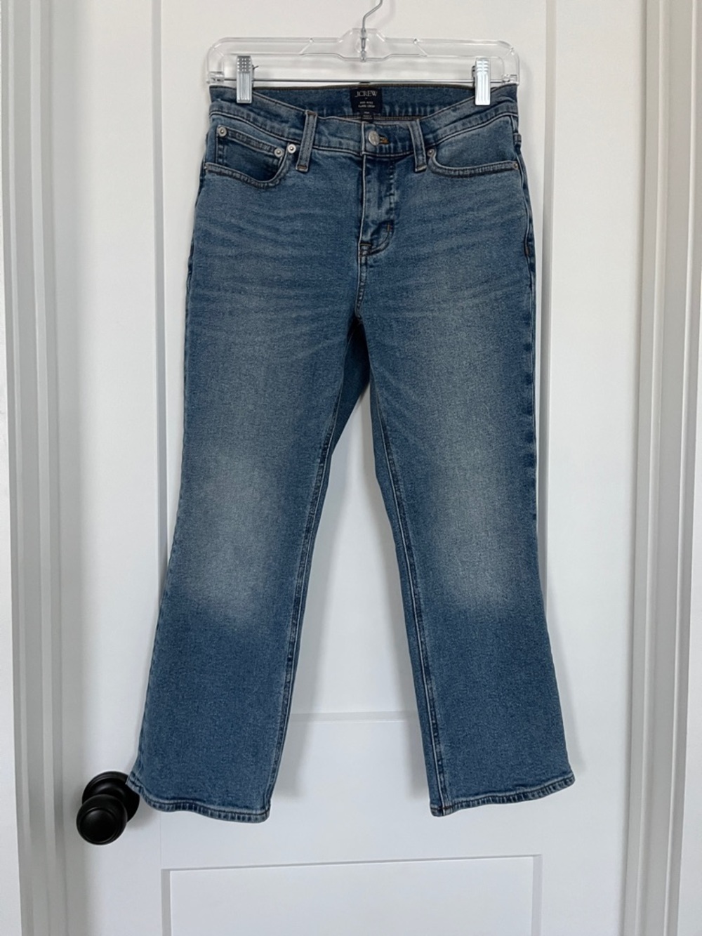 J. Crew Medium Wash Blue Wide Leg Jeans